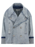 MM6 Maison Margiela Blue Cotton Denim Jacket