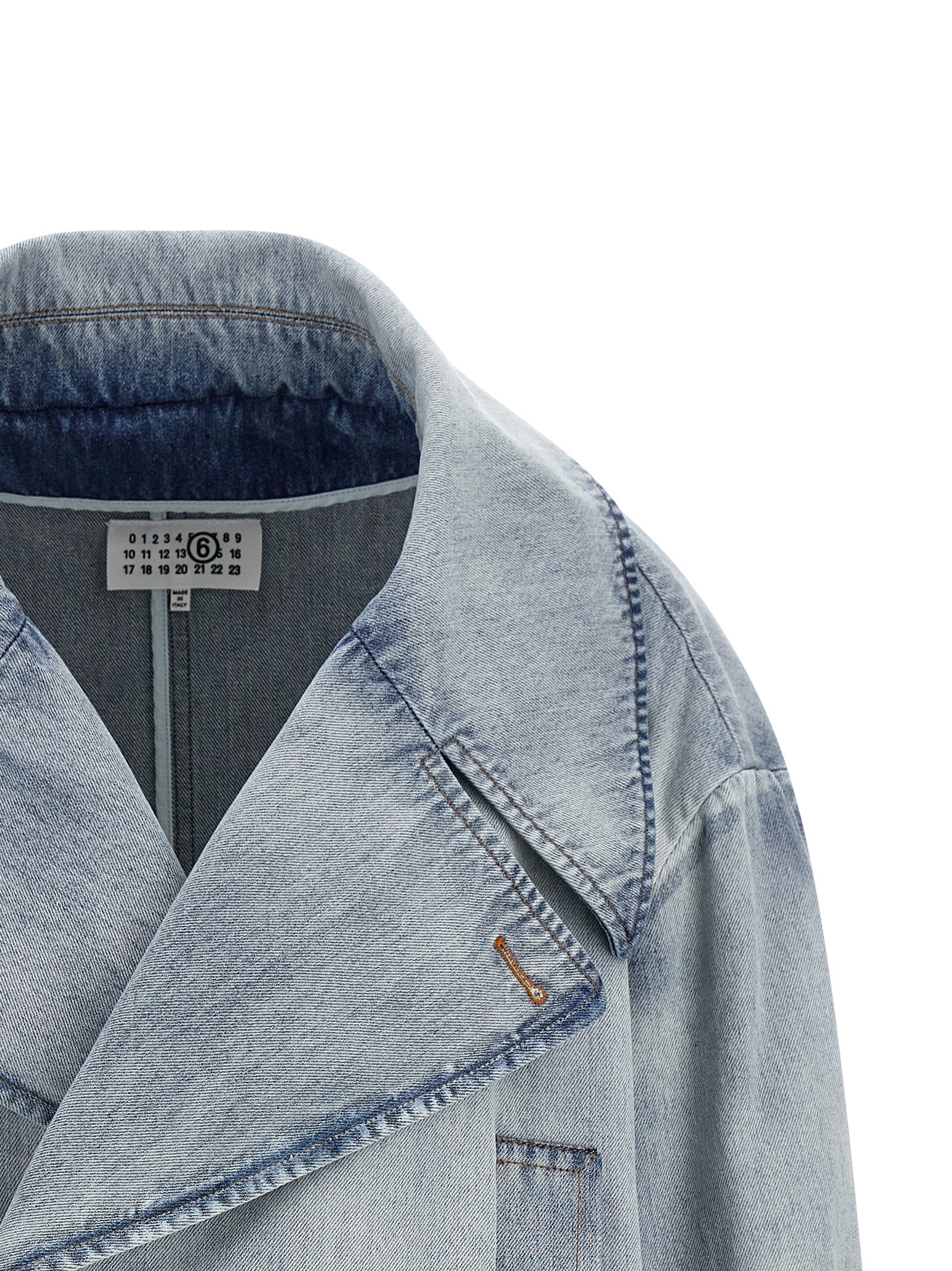 MM6 Maison Margiela Blue Cotton Denim Jacket