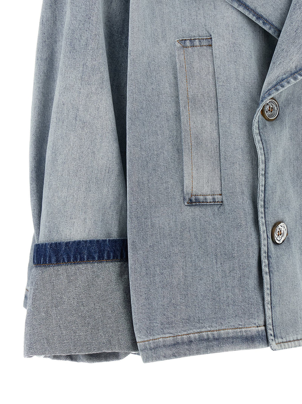 MM6 Maison Margiela Blue Cotton Denim Jacket