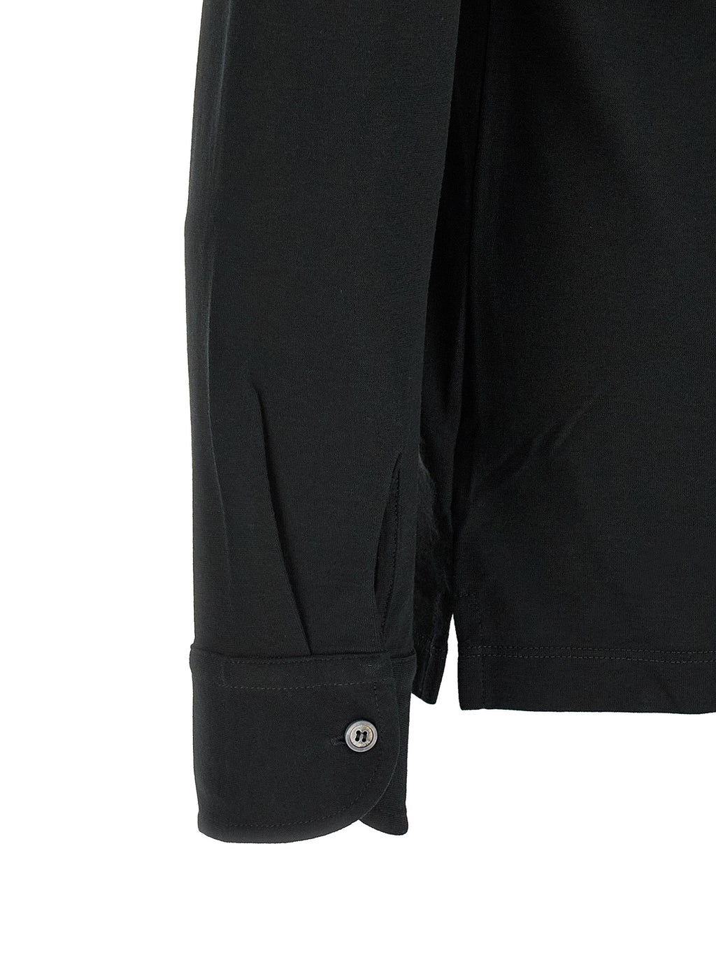 ZANONE Black Cotton Polo Shirt