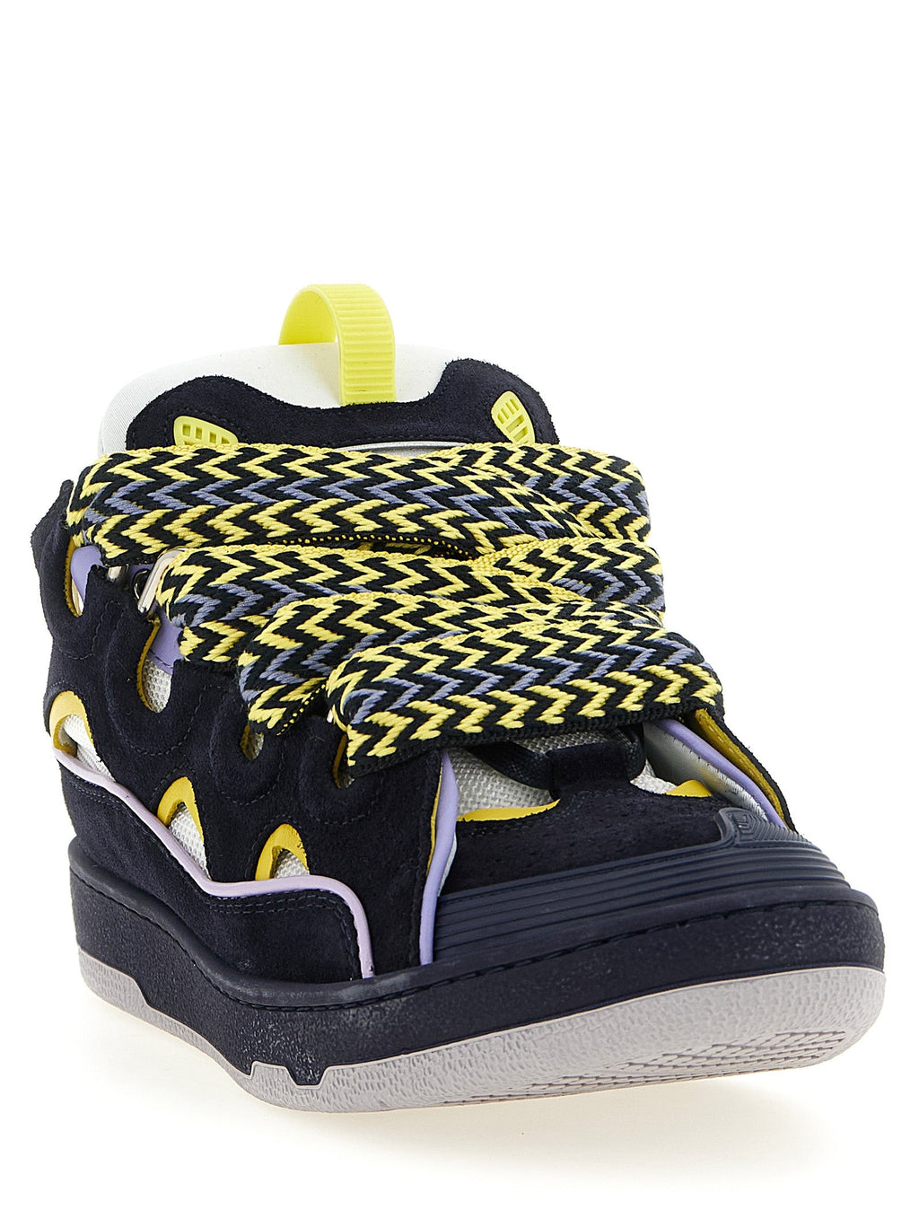 Lanvin Blue Calfskin Athletic Sneakers