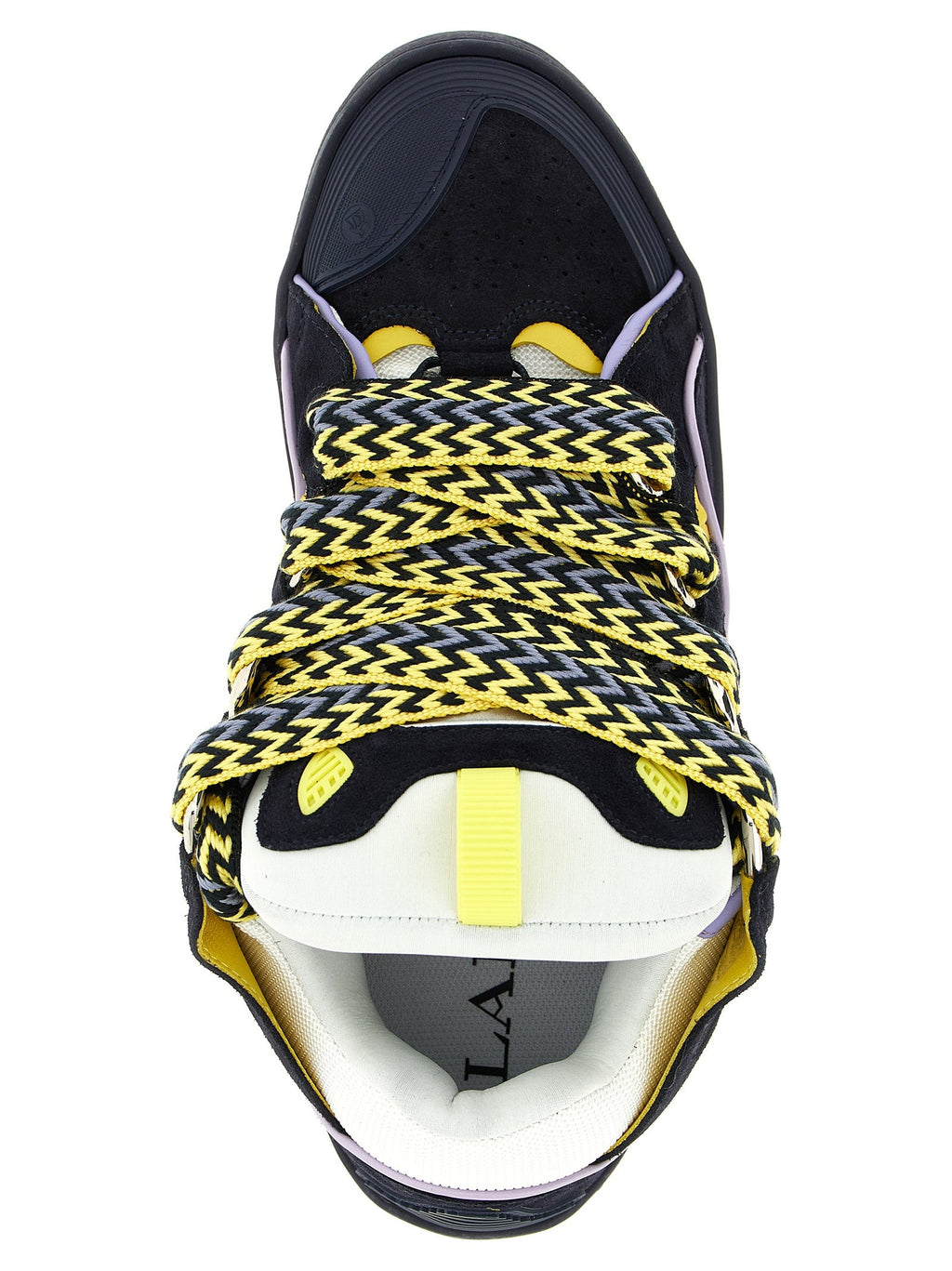 Lanvin Blue Calfskin Athletic Sneakers