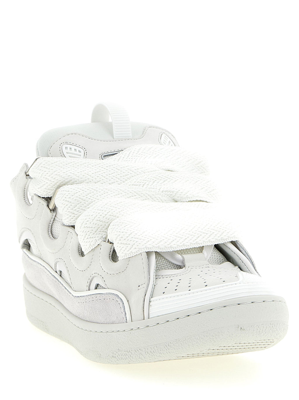 Lanvin White Calfskin Chunky Sneakers