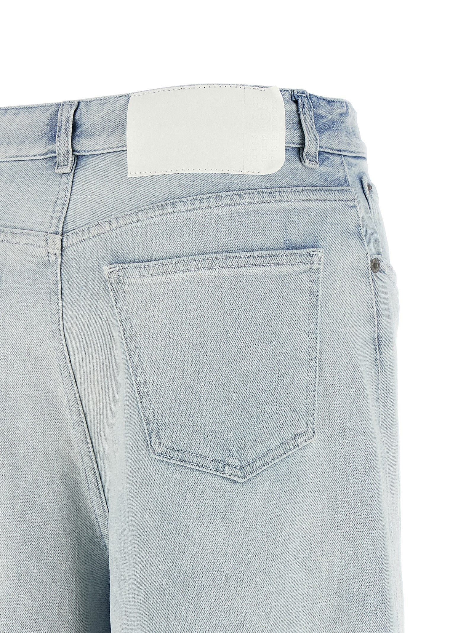 MM6 Maison Margiela Blue Cotton Jeans Denim