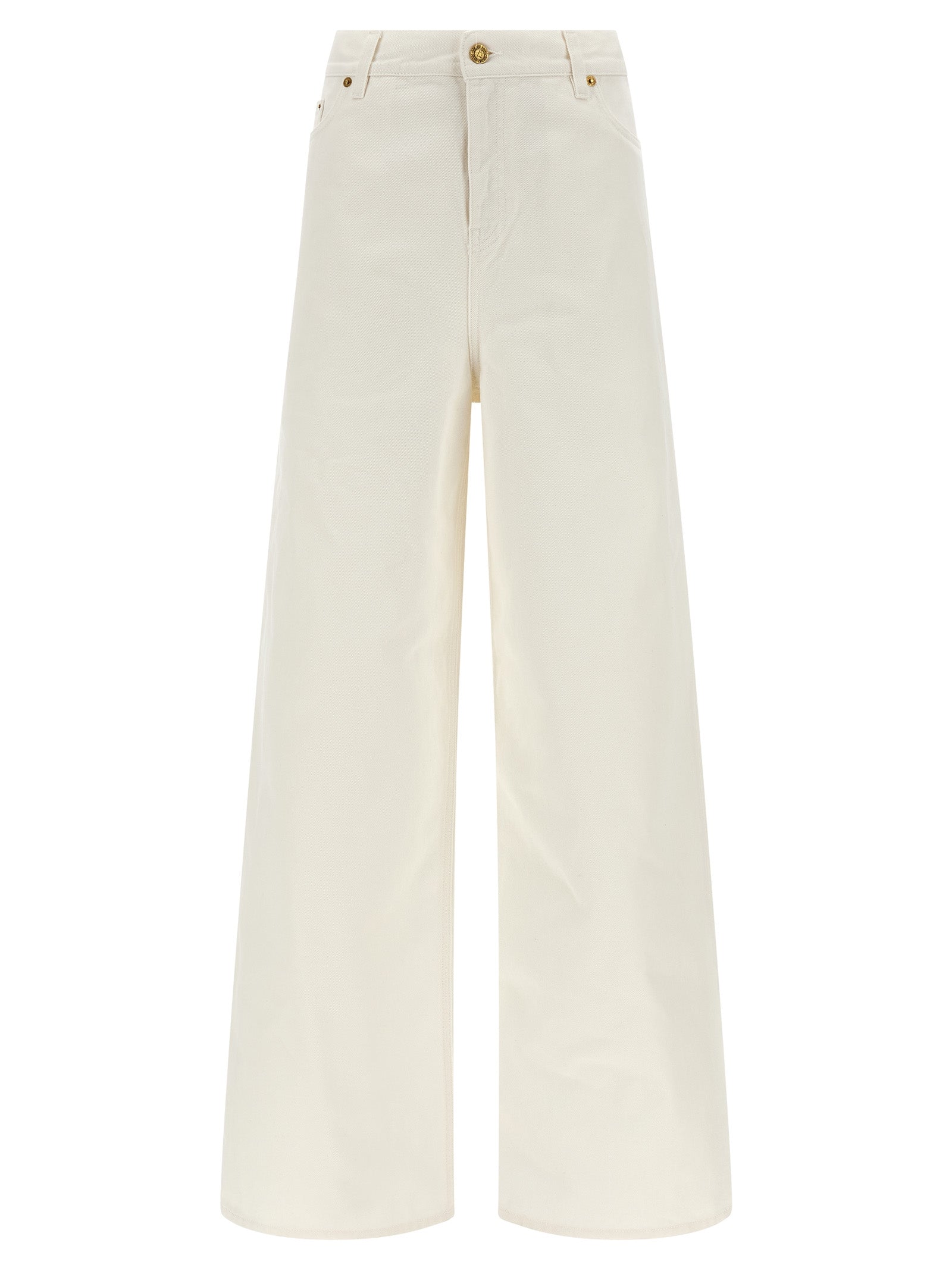 Golden Goose White Cotton Boyfriend Jeans
