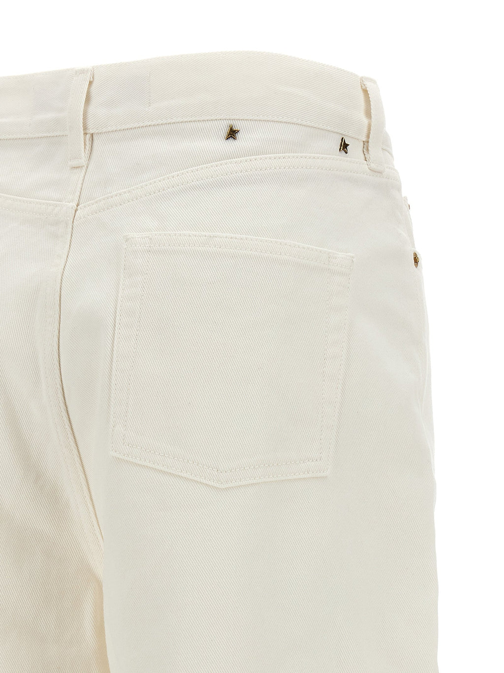 Golden Goose White Cotton Boyfriend Jeans