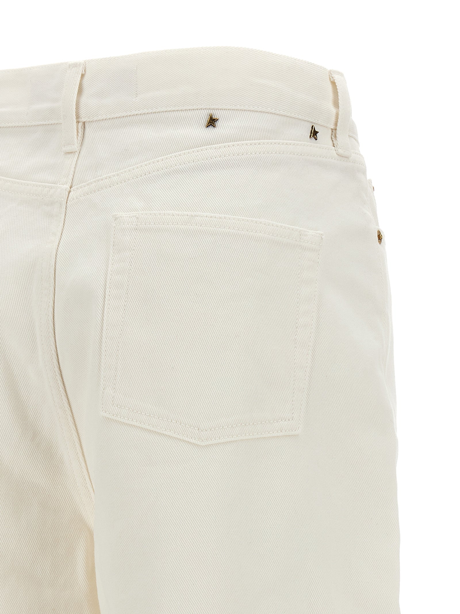 Golden Goose White Cotton Boyfriend Jeans