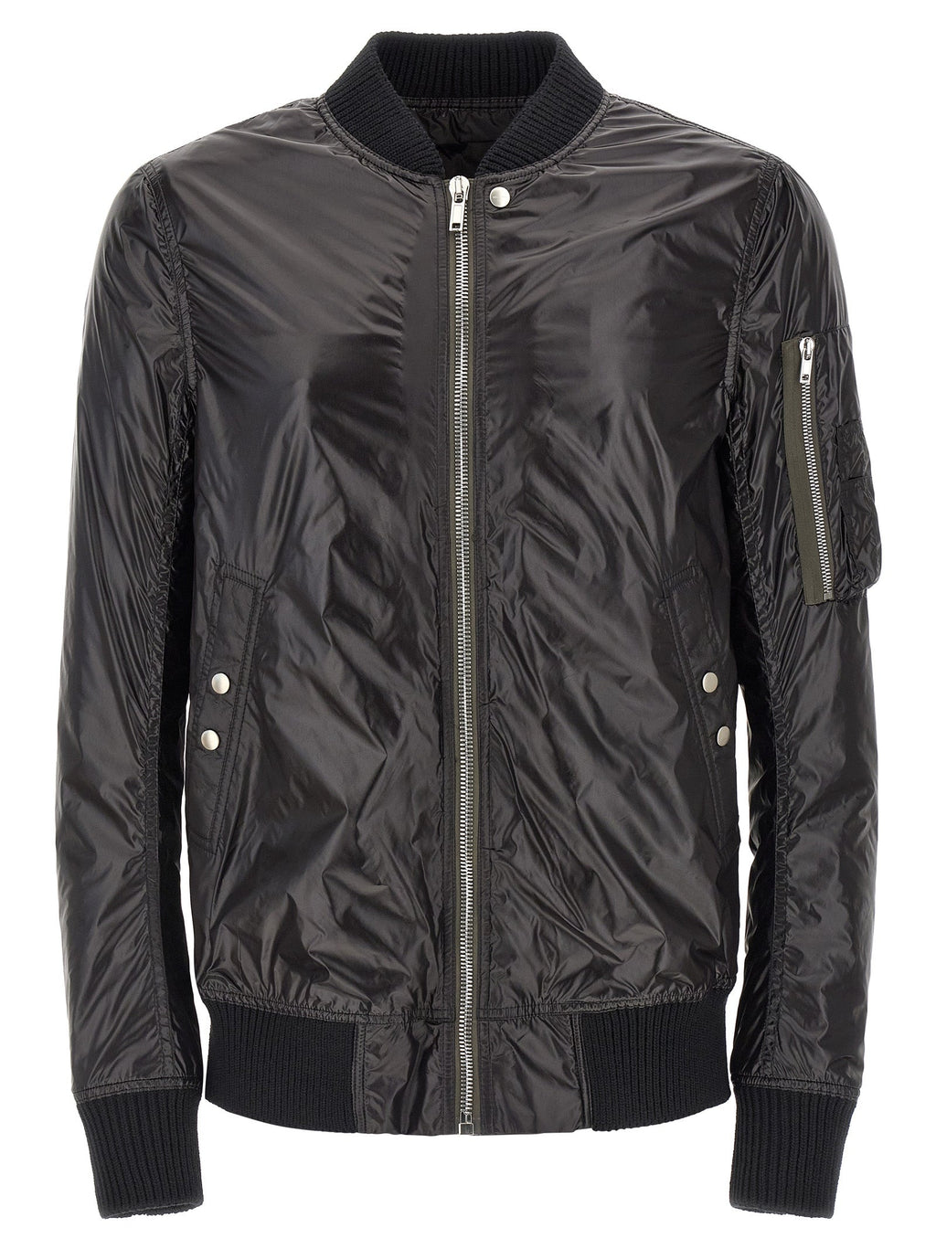 Rick Owens Black Nylon Bomber