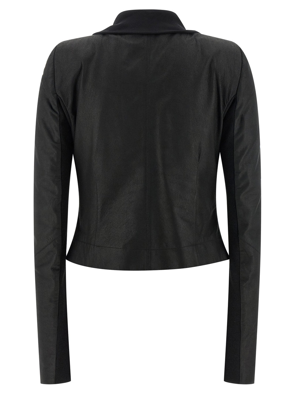 Rick Owens Black Lamb Leather Leather Jacket