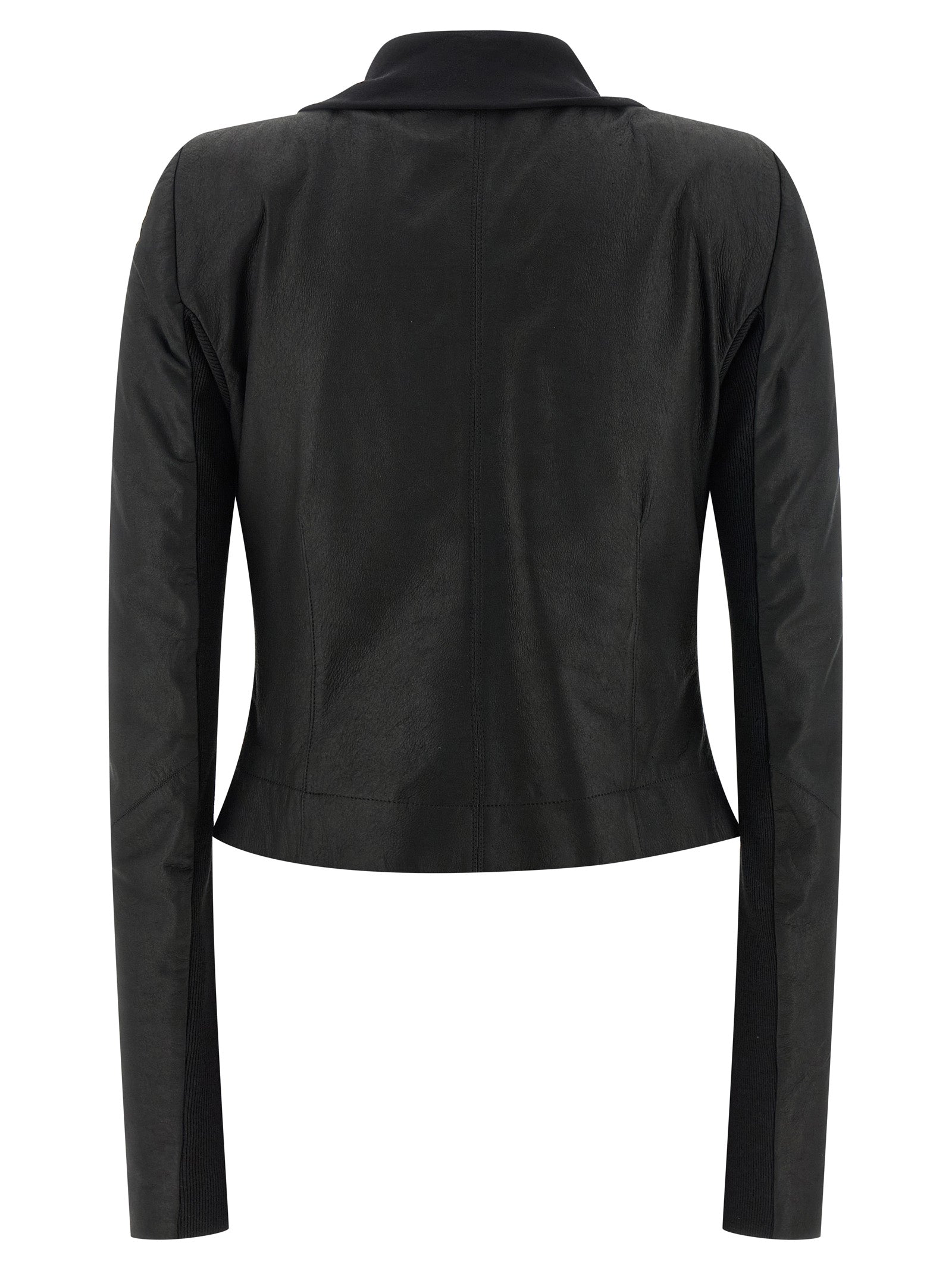 Rick Owens Black Lamb Leather Leather Jacket