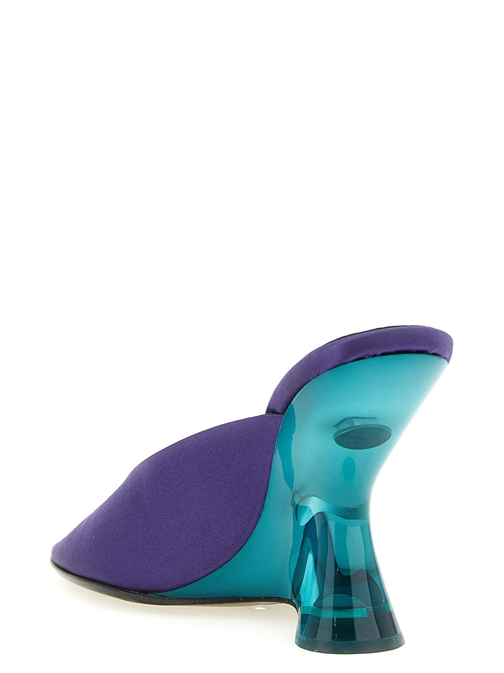 Dries Van Noten Purple Cotton Wedge Sandals