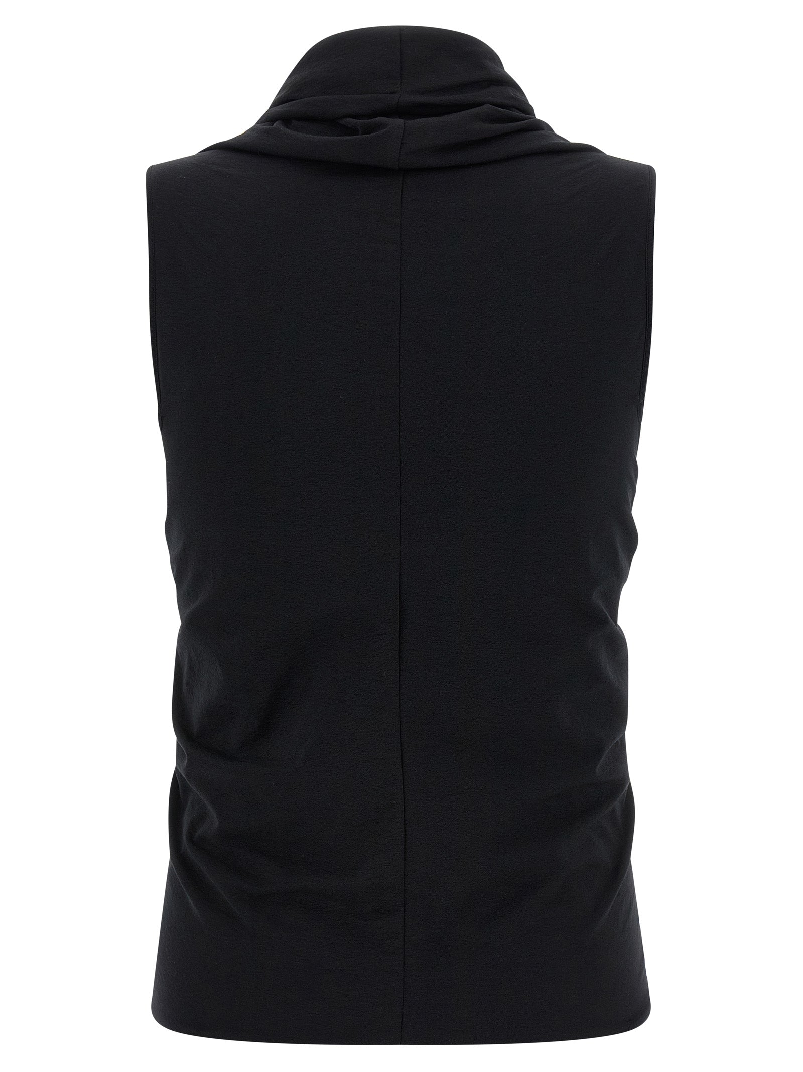 Rick Owens Black Cotton Tank Tops Rick Owens