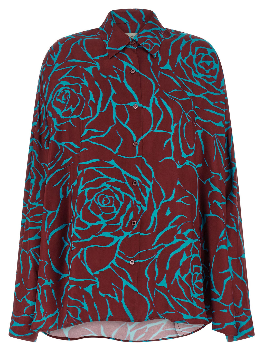 Dries Van Noten Bordeaux Viscose Blouse Dries Van Noten