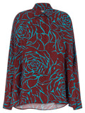 Dries Van Noten Bordeaux Viscose Blouse Dries Van Noten