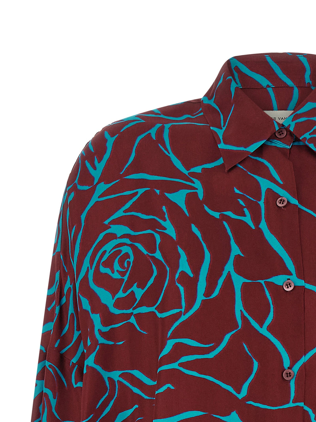 Dries Van Noten Bordeaux Viscose Blouse Dries Van Noten