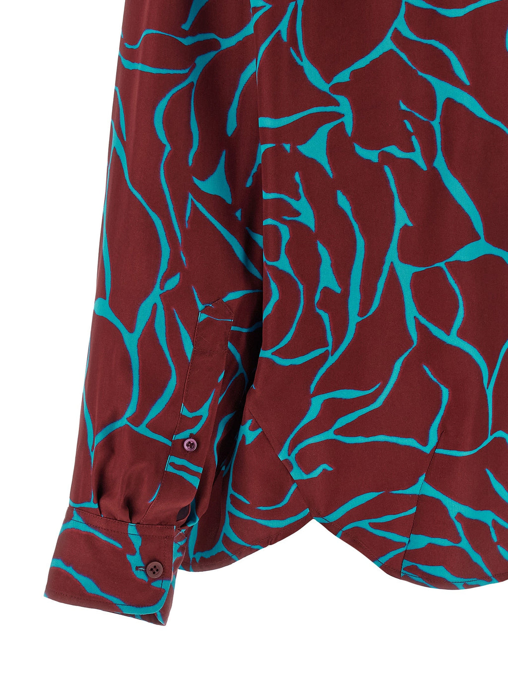 Dries Van Noten Bordeaux Viscose Blouse Dries Van Noten
