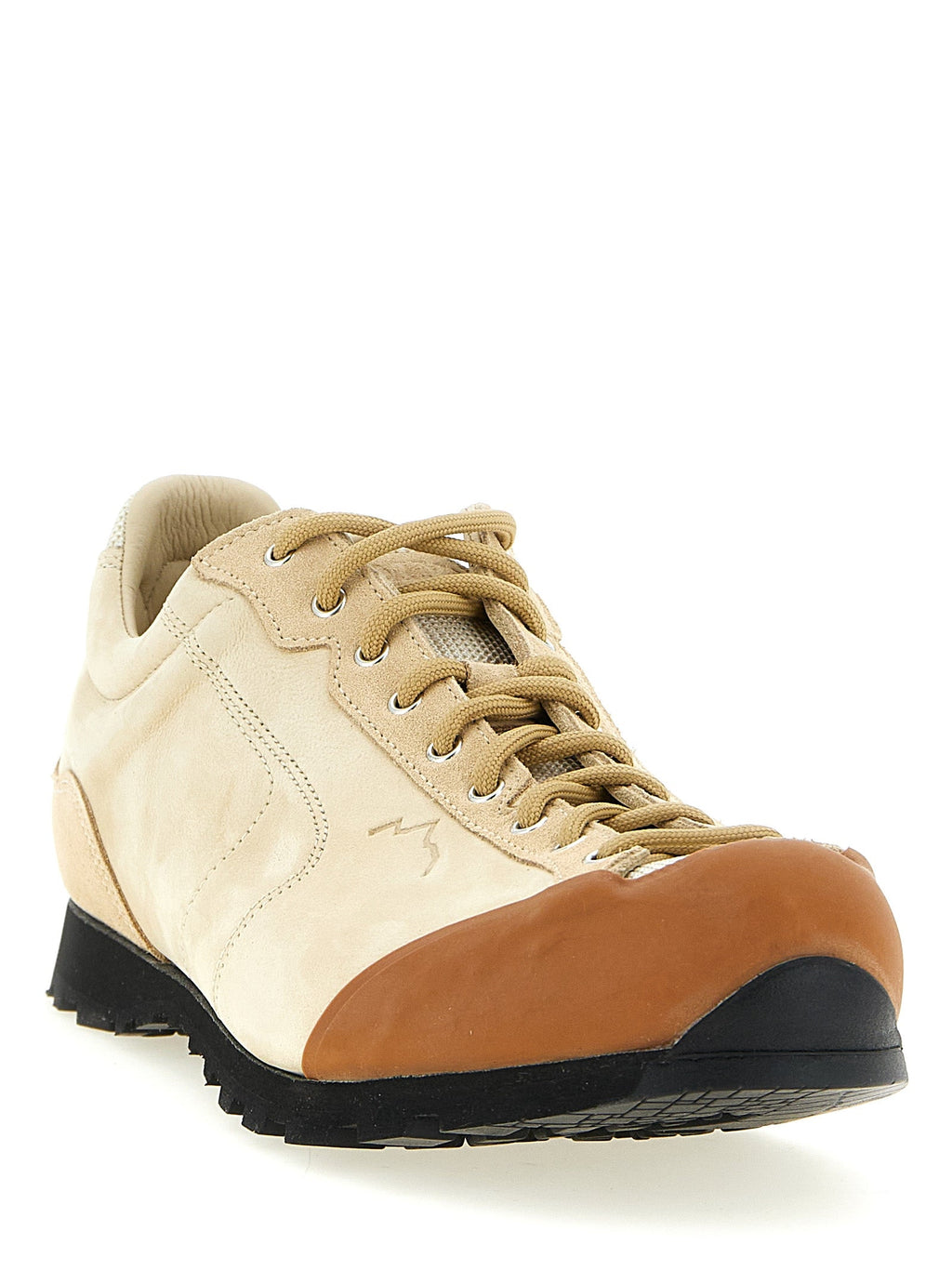 Diemme Beige Leather Athletic Sneakers Diemme