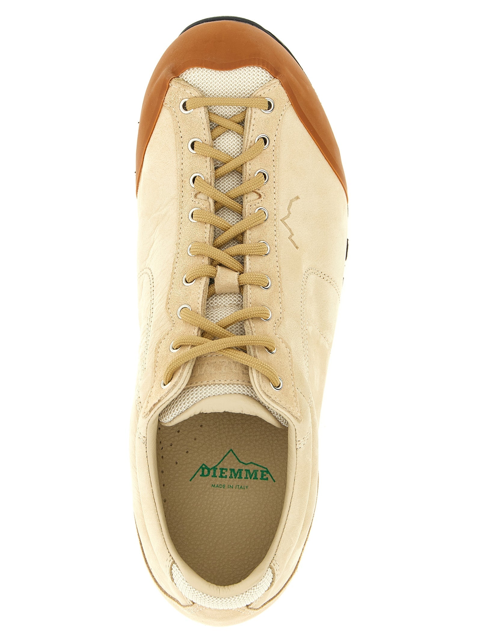 Diemme Beige Leather Athletic Sneakers Diemme