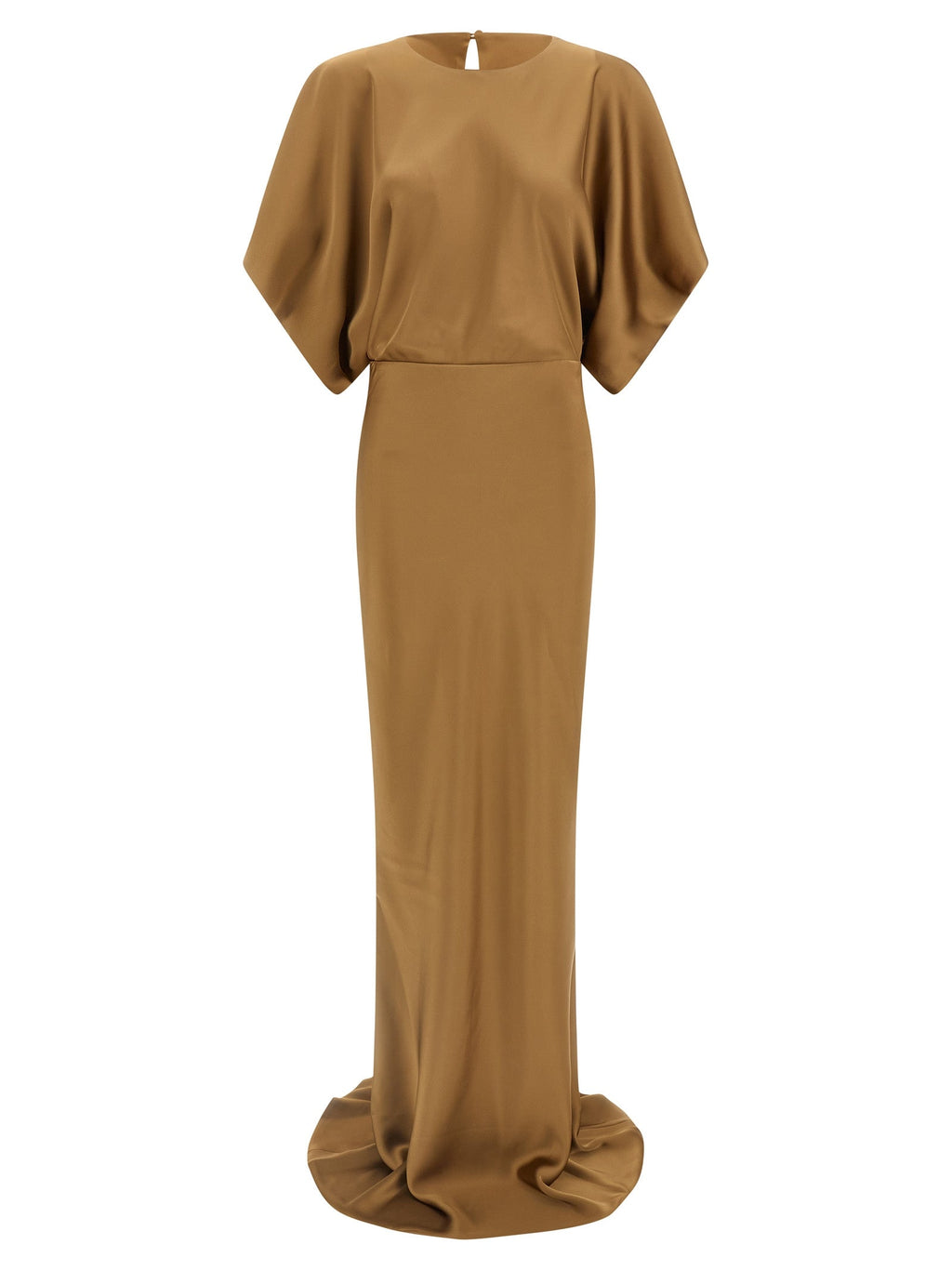 Norma Kamali Beige Polyester Long Dress Norma Kamali