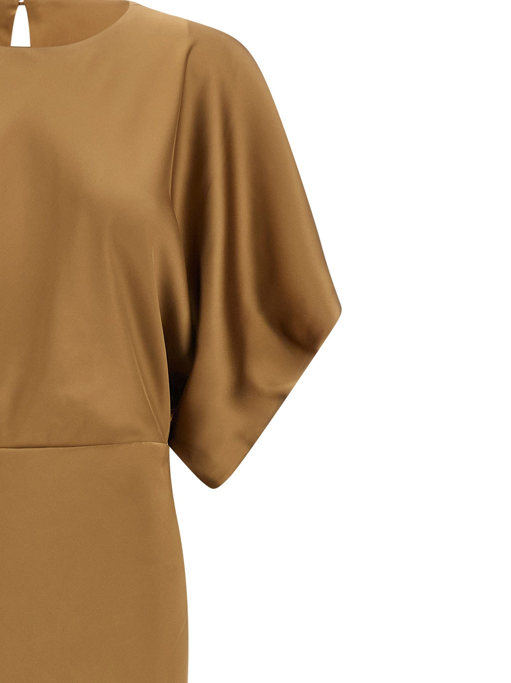 Norma Kamali Beige Polyester Long Dress Norma Kamali