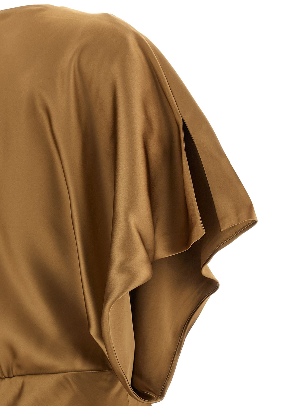Norma Kamali Beige Polyester Long Dress Norma Kamali
