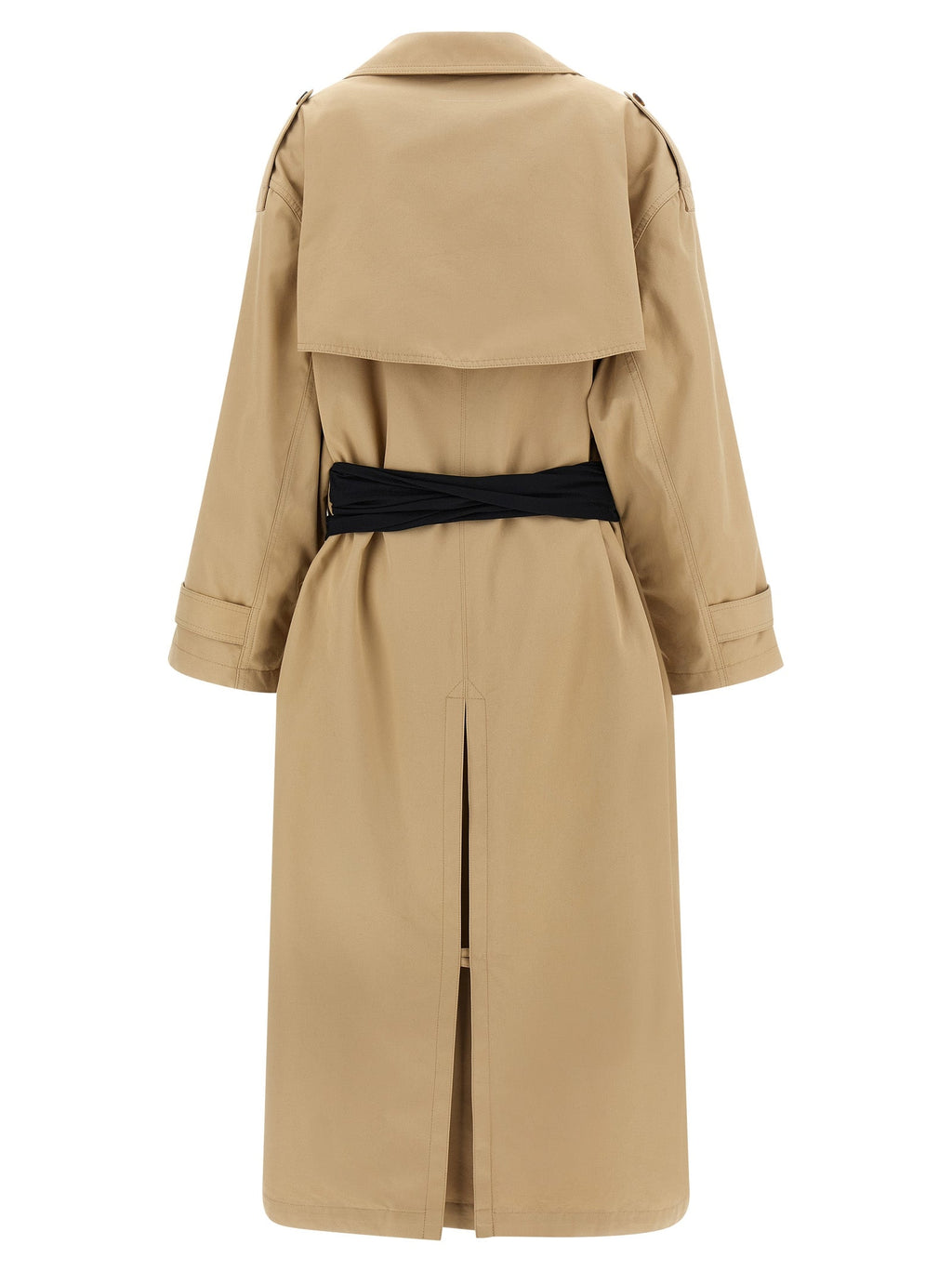 MM6 Maison Margiela Beige Cotton Coat
