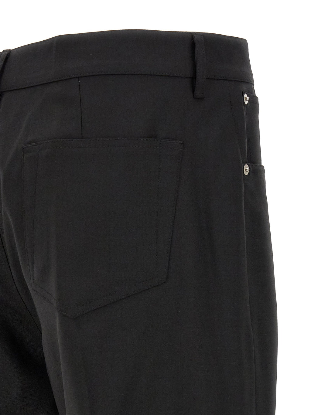 Rick Owens Black Wool Jeans Denim