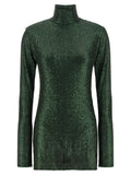 Norma Kamali Bicolor Polyester Short Dress