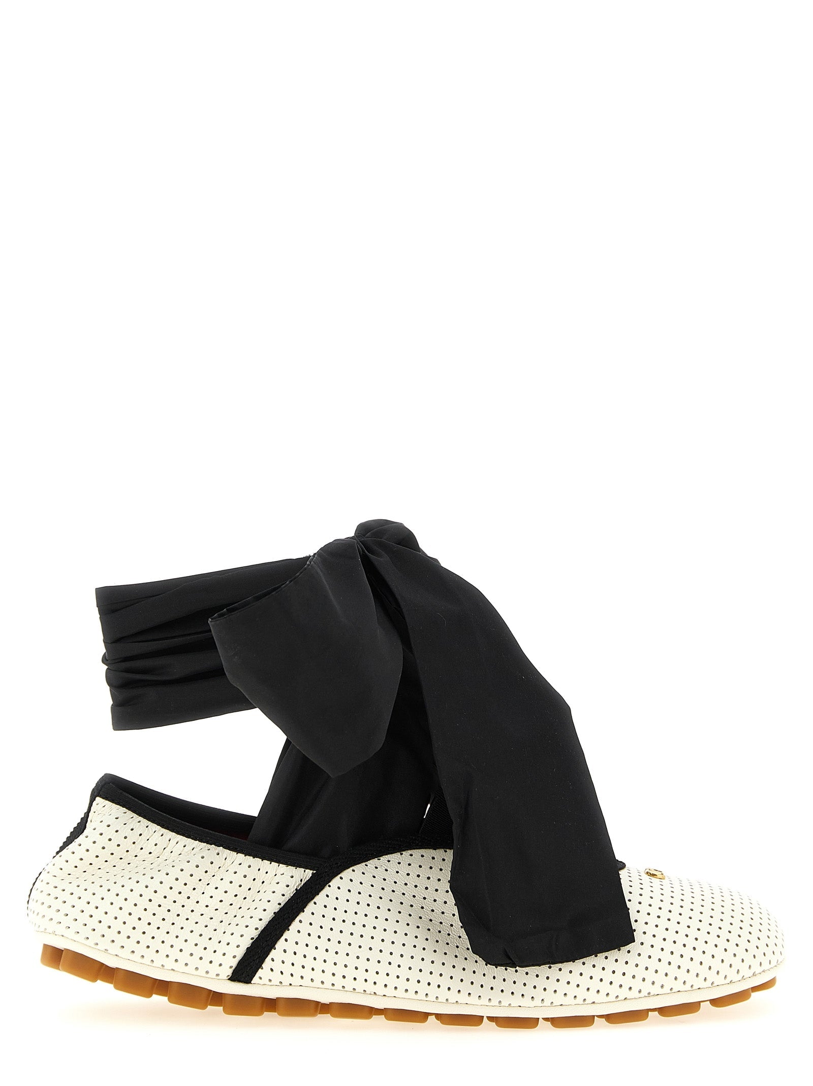 Valentino Garavani Bicolor Lamb Leather Ballet Flats