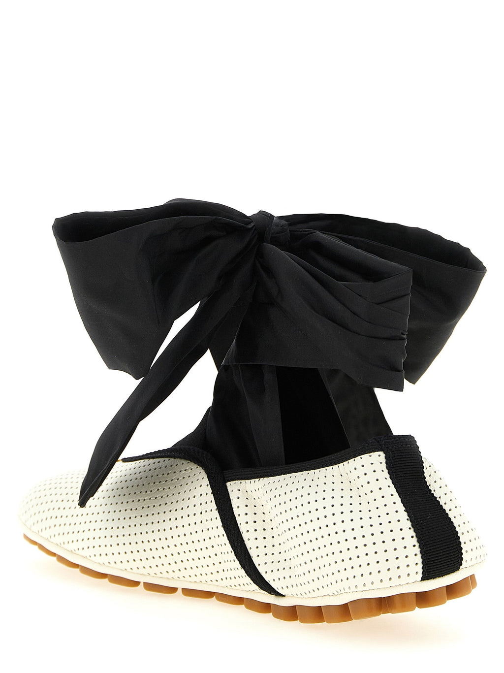 Valentino Garavani Bicolor Lamb Leather Ballet Flats