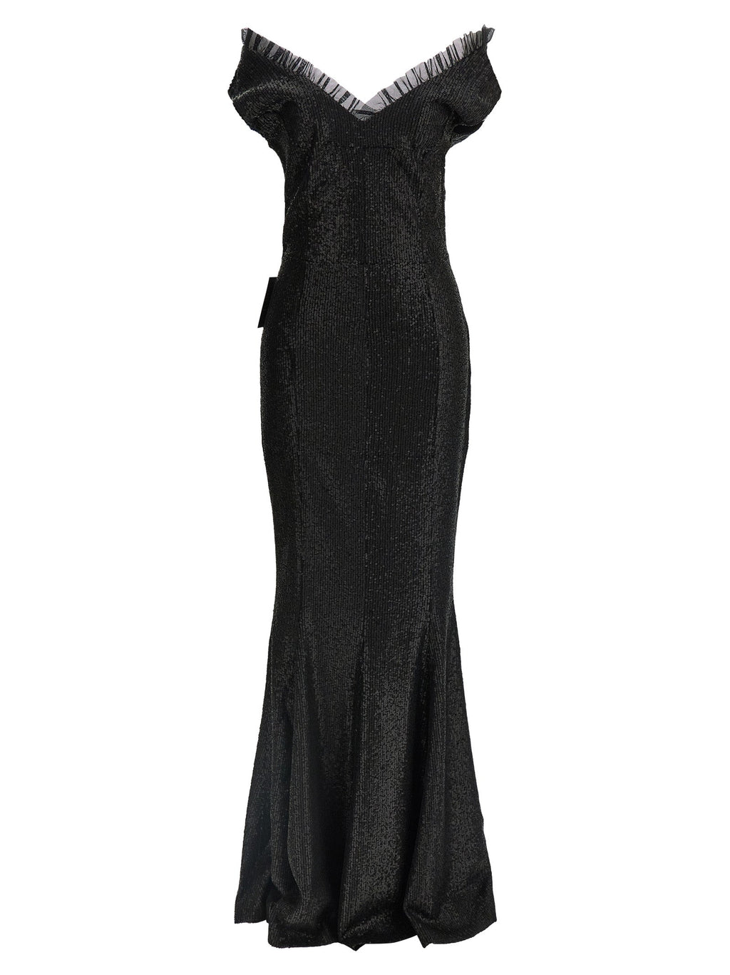 Norma Kamali Black Polyester Long Dress