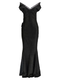 Norma Kamali Black Polyester Long Dress