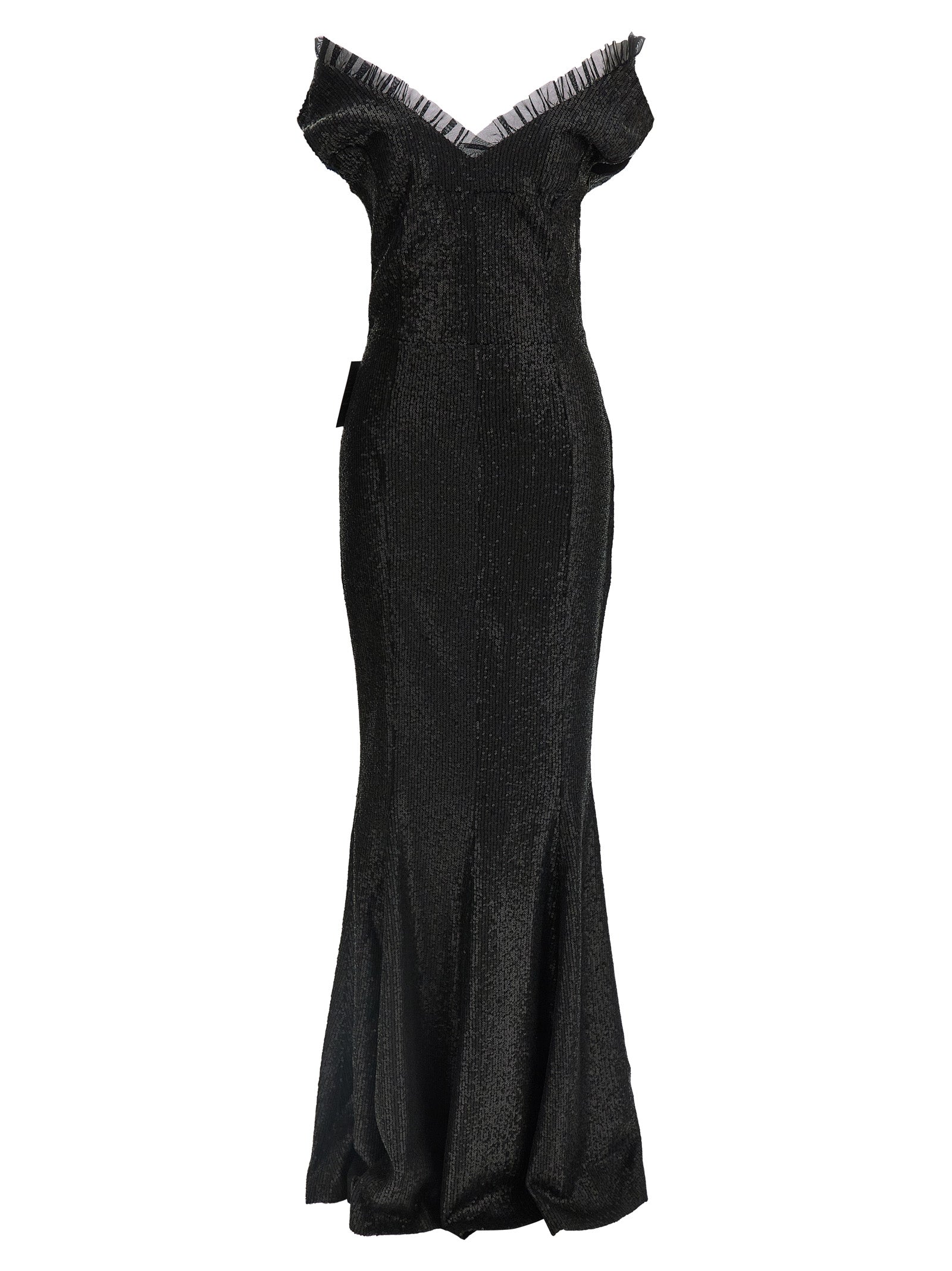 Norma Kamali Black Polyester Long Dress