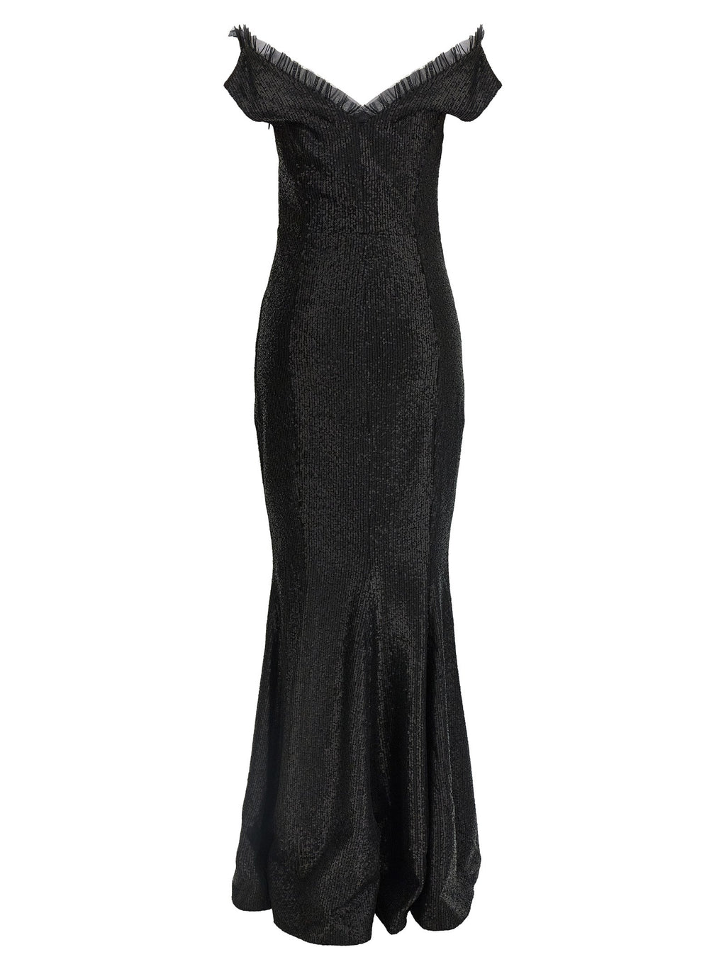 Norma Kamali Black Polyester Long Dress