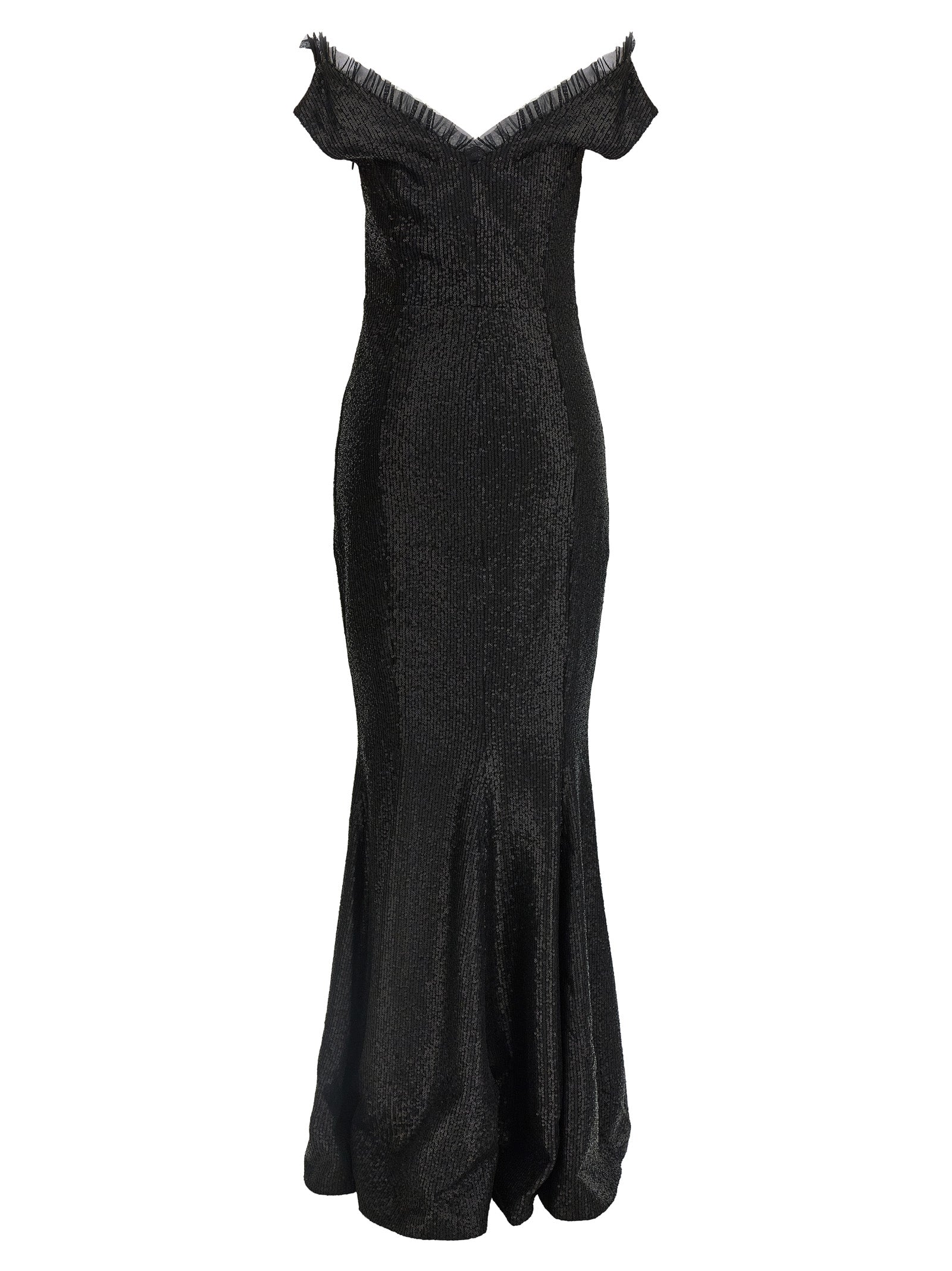Norma Kamali Black Polyester Long Dress