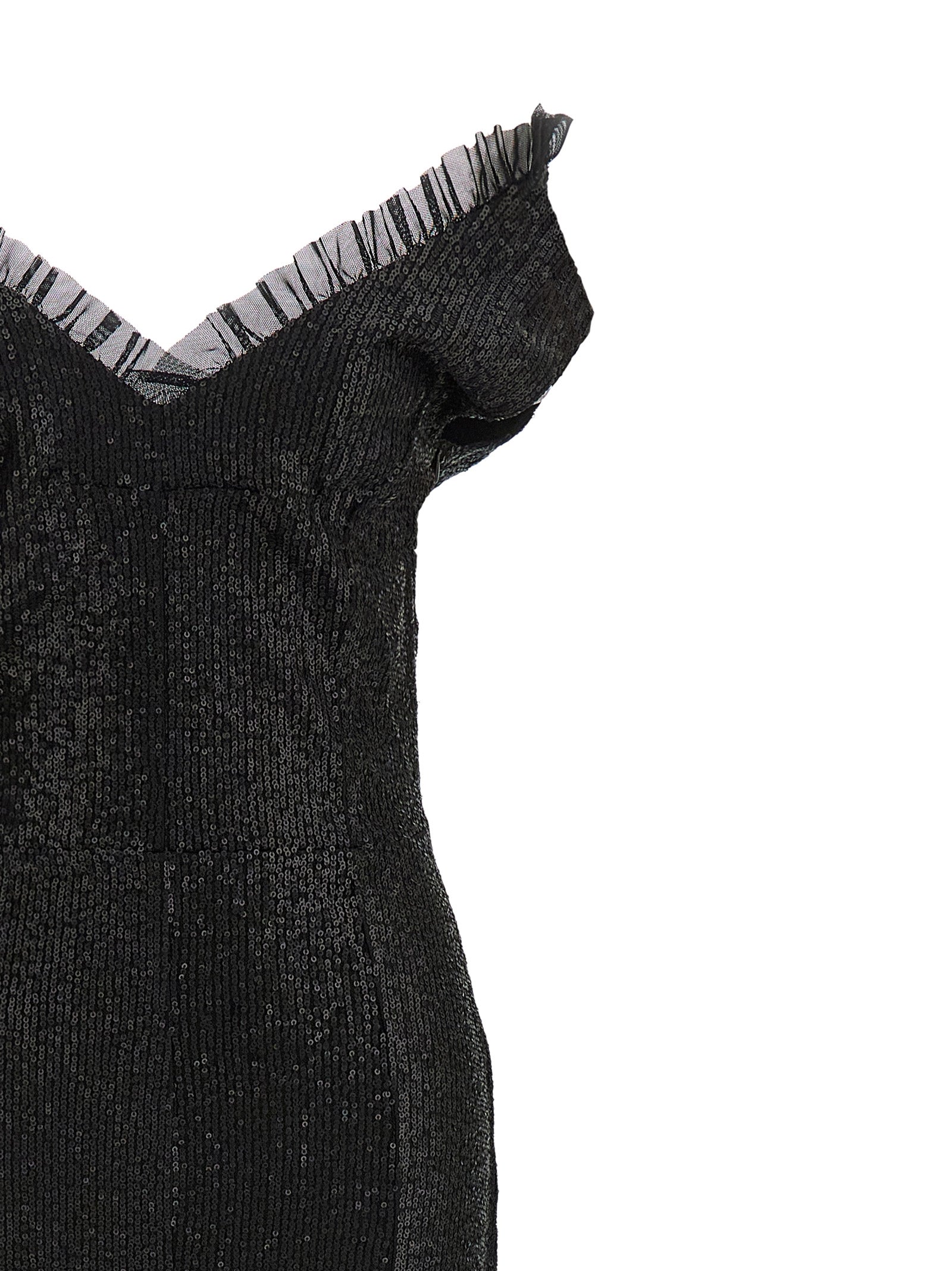 Norma Kamali Black Polyester Long Dress