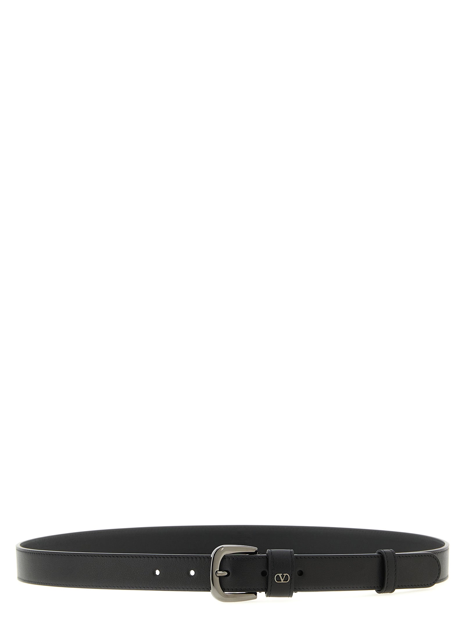 Valentino Garavani Black Calfskin Regular Belt