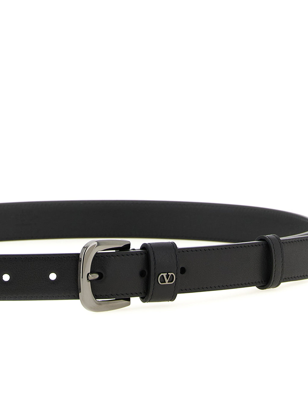 Valentino Garavani Black Calfskin Regular Belt