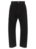 Lemaire Black Cotton Relaxed Fit Jeans