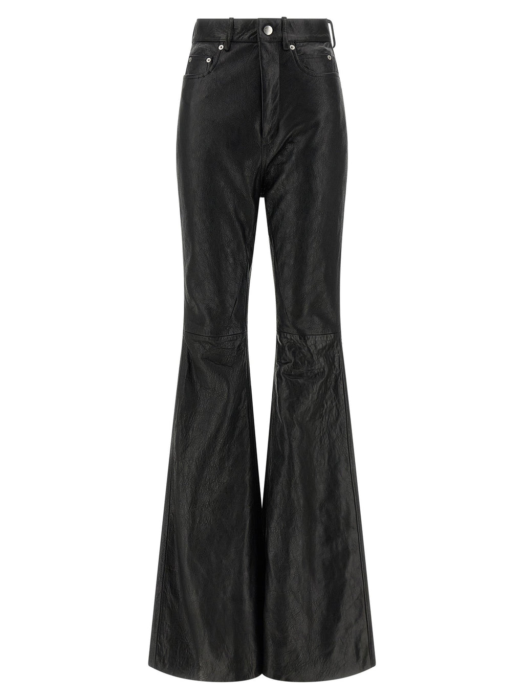 Rick Owens Black Lamb Leather Pants