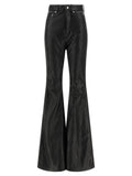 Rick Owens Black Lamb Leather Pants