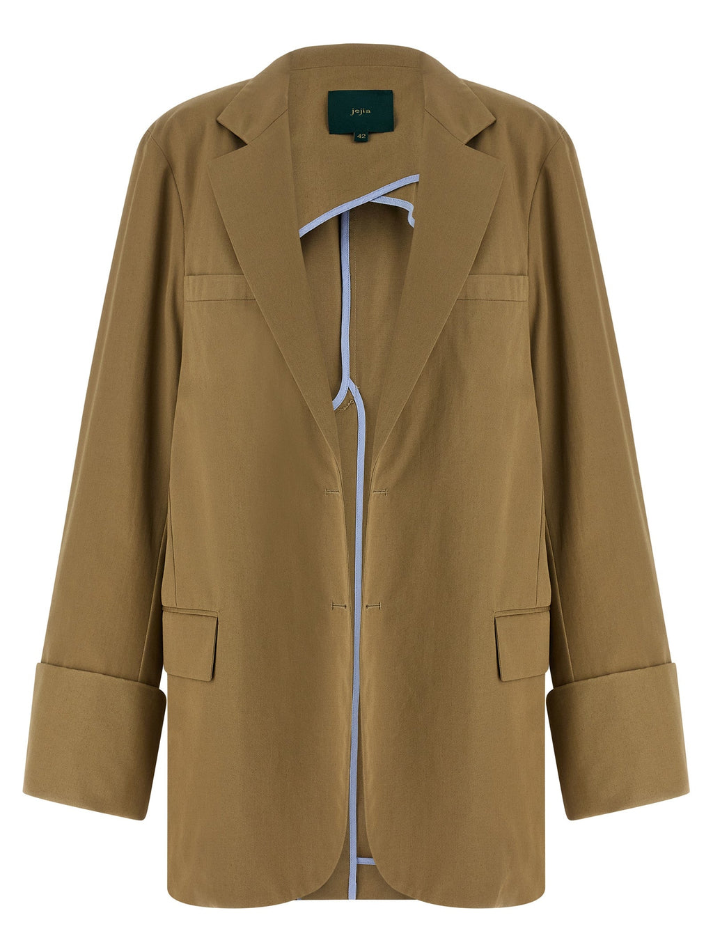 MAISON JEJIA Beige Cotton Blazer