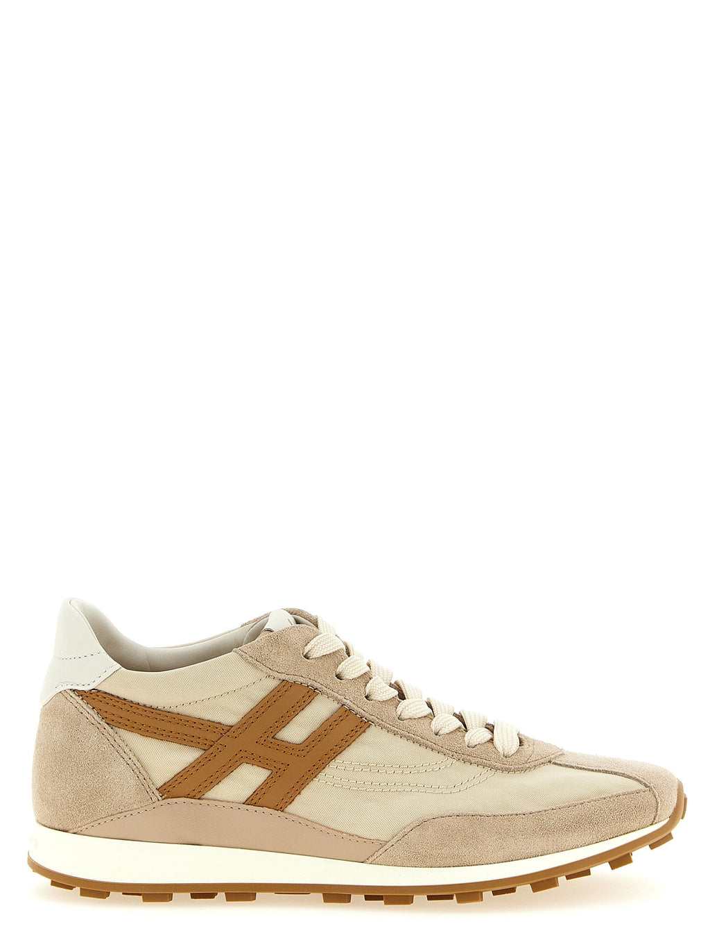 Hogan Beige Polyamide Athletic Sneakers
