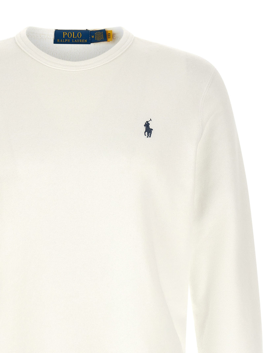 Polo Ralph Lauren White Cotton Sweatshirt
