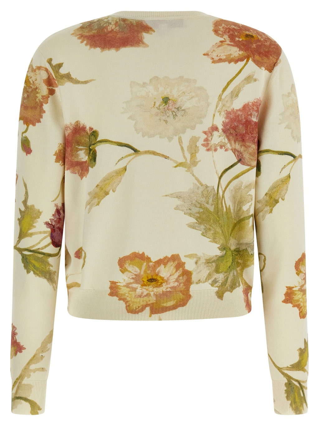 Carolina Herrera White Silk Cardigan