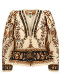 FARM RIO Beige Cotton Blouse