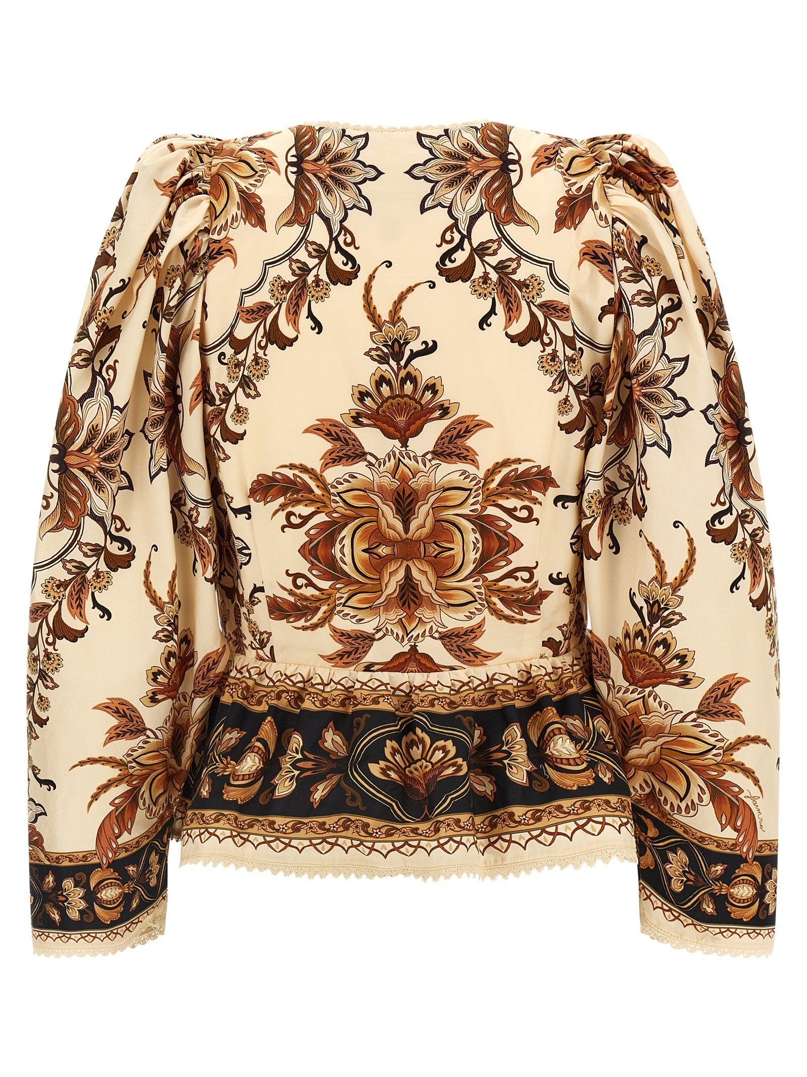 FARM RIO Beige Cotton Blouse