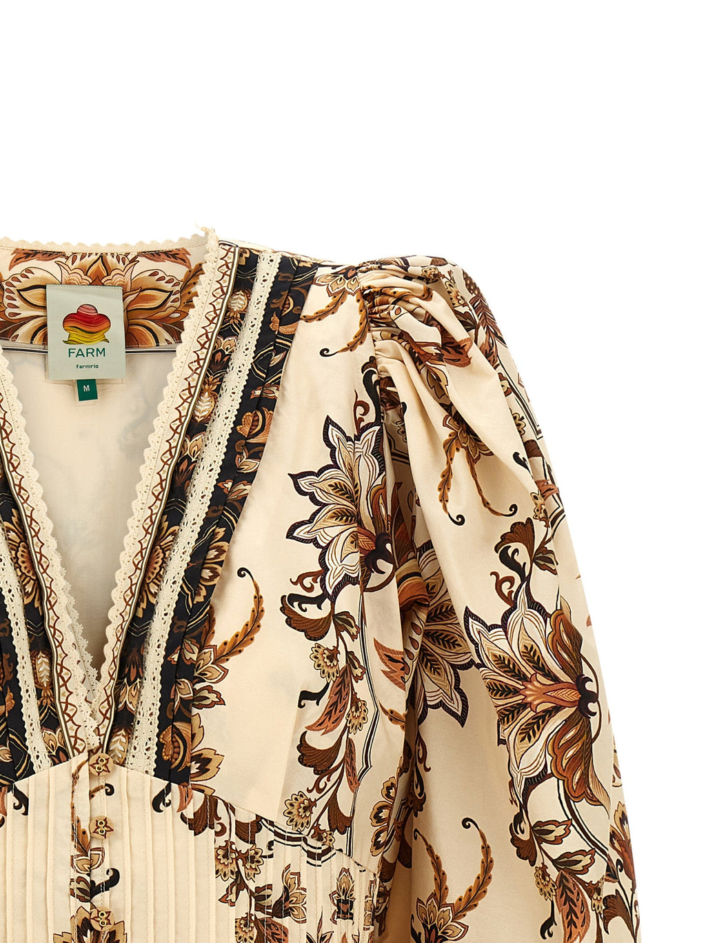 FARM RIO Beige Cotton Blouse