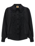 FARM RIO Black Cotton Blouse