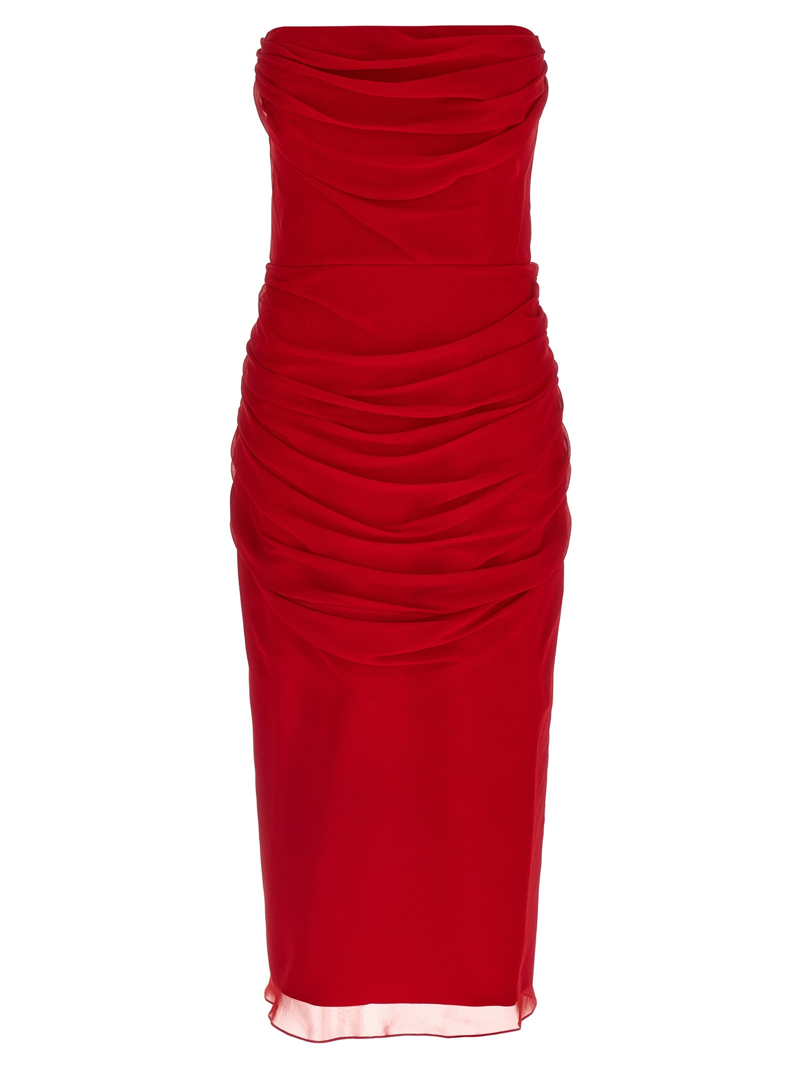 Carolina Herrera Multicolor Silk Midi Dress
